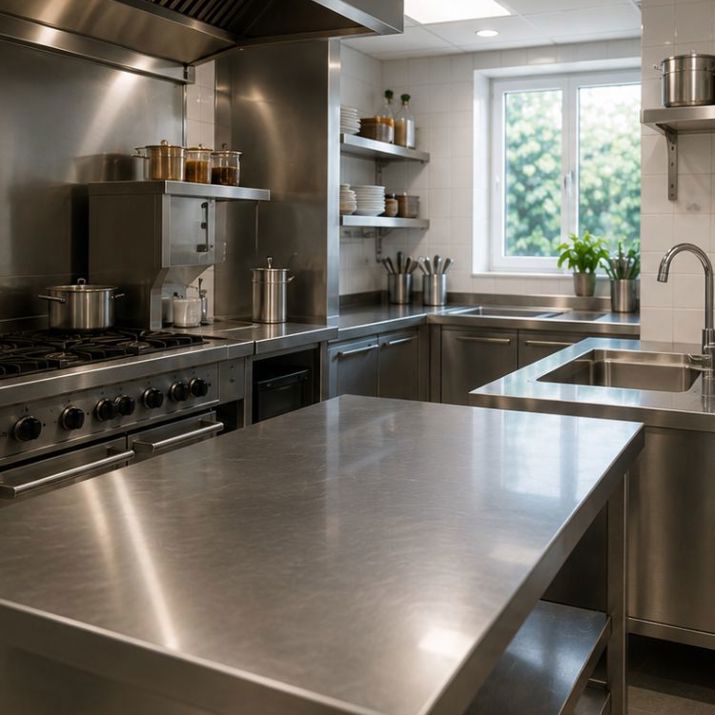Schoongemaakte keuken