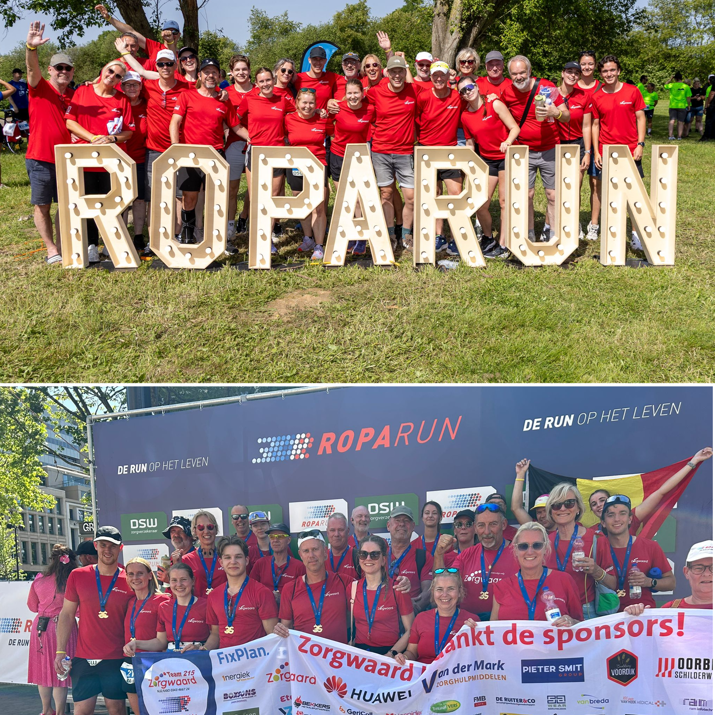 Opdrachtgever Zorgwaard bij de Roparun