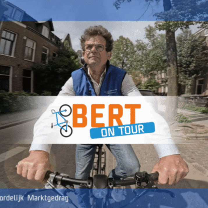 Bert van Boggelen op de fiets